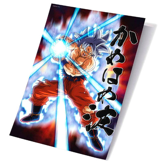 Póster 3D de Goku de Dragon Ball Super con esfera de energía