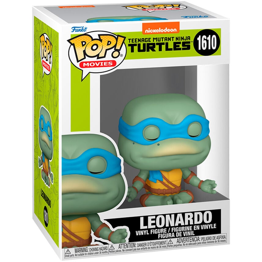 Figura Funko POP! de Leonardo de Tortugas Ninja en caja con ventana
