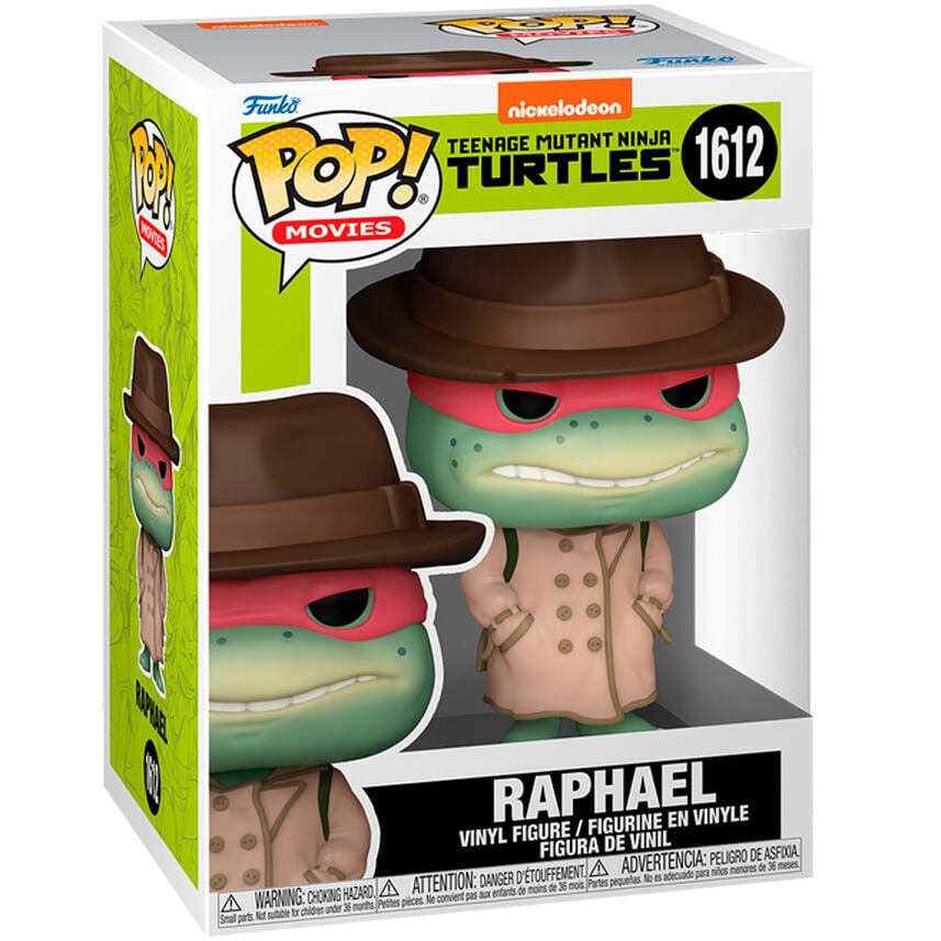 Figura Funko POP! de Raphael de Tortugas Ninja con sombrero y gabardina