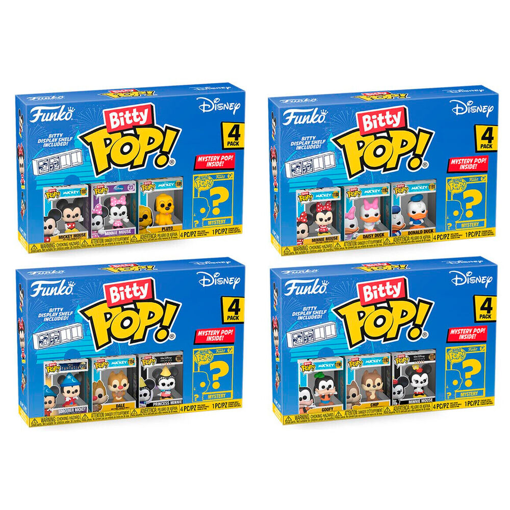 Blister Funko Bitty Pop! Disney Classic de 4 figuras con expositor - 2