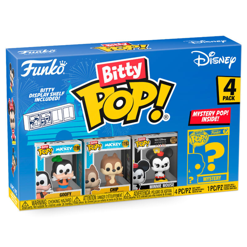 Blister Funko Bitty Pop! Disney Classic de 4 figuras con expositor - 3