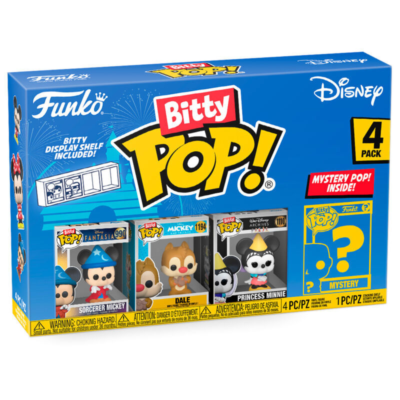 Blister Funko Bitty Pop! Disney Classic de 4 figuras con expositor - 4