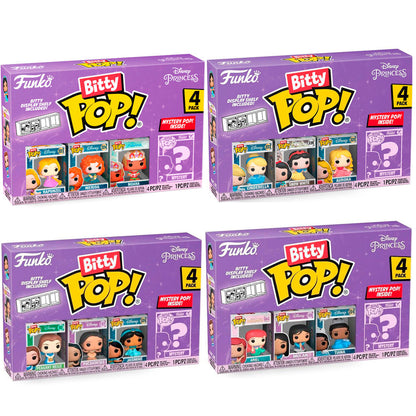 Blíster Funko Bitty POP de Disney Princesas con 4 figuras y expositor - 6