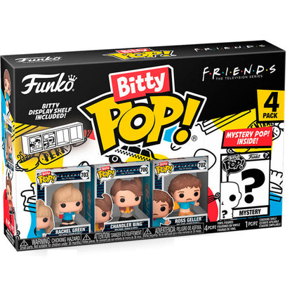 Pack Funko Bitty POP! Friends de 4 figuras surtidas con expositor - 4