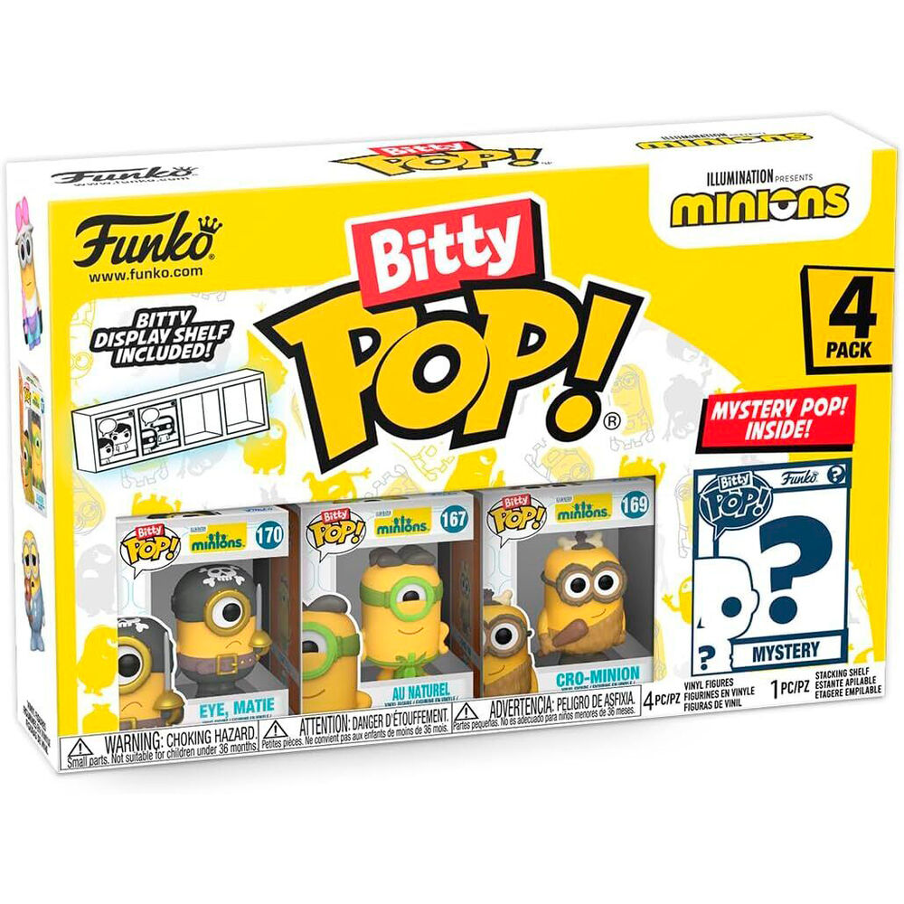 Blíster Funko Bitty POP! de 4 figuras Minions surtidas - 4