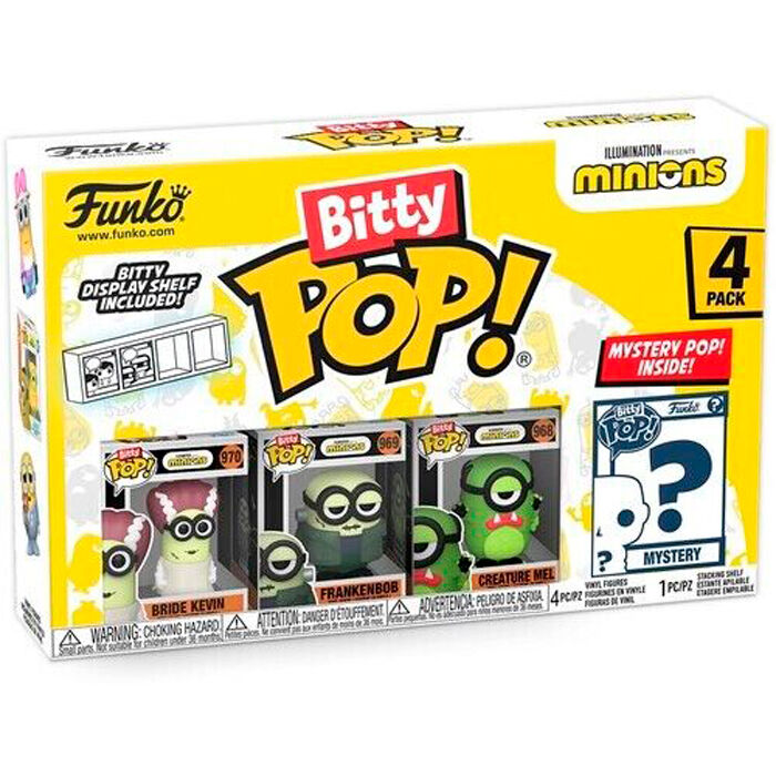 Blíster Funko Bitty POP! de 4 figuras Minions surtidas - 5