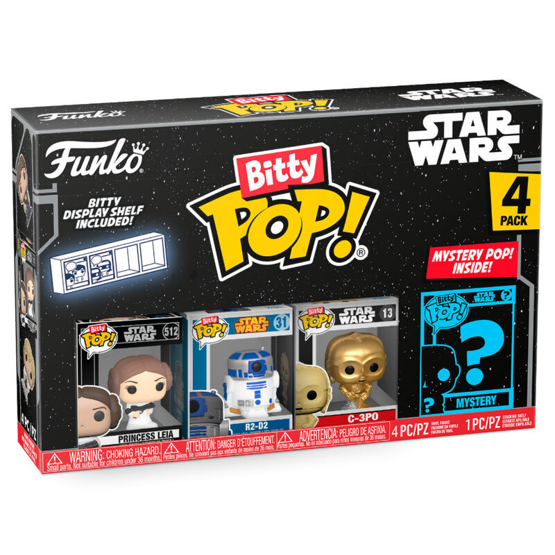 Blíster FUNKO Bitty POP! Star Wars con cuatro figuras surtidas - 3