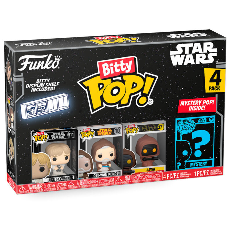 Blíster FUNKO Bitty POP! Star Wars con cuatro figuras surtidas - 4