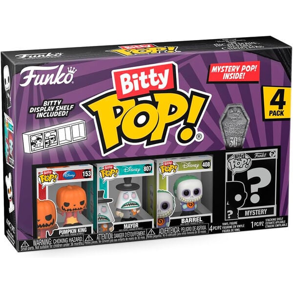 Blíster FUNKO Bitty POP! de Pesadilla Antes de Navidad con cuatro figuras surtidas - 2