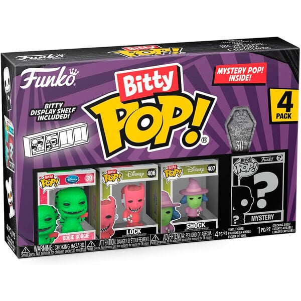 Blíster FUNKO Bitty POP! de Pesadilla Antes de Navidad con cuatro figuras surtidas - 3