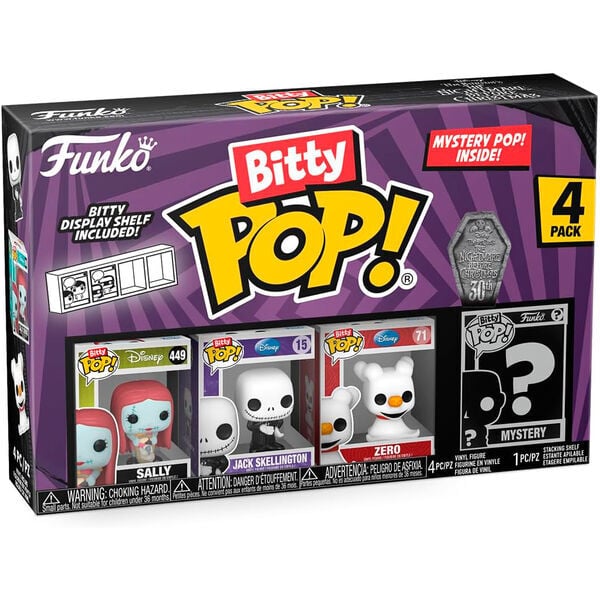 Blíster FUNKO Bitty POP! de Pesadilla Antes de Navidad con cuatro figuras surtidas - 5