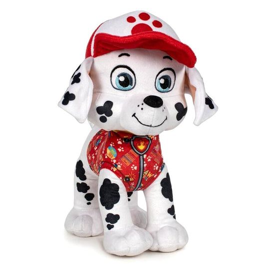 Peluche Summer Marshall de Paw Patrol con gorra y conjunto rojo