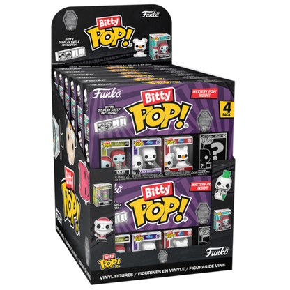 Blíster FUNKO Bitty POP! de Pesadilla Antes de Navidad con cuatro figuras surtidas