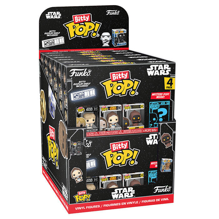 Blíster FUNKO Bitty POP! Star Wars con cuatro figuras surtidas