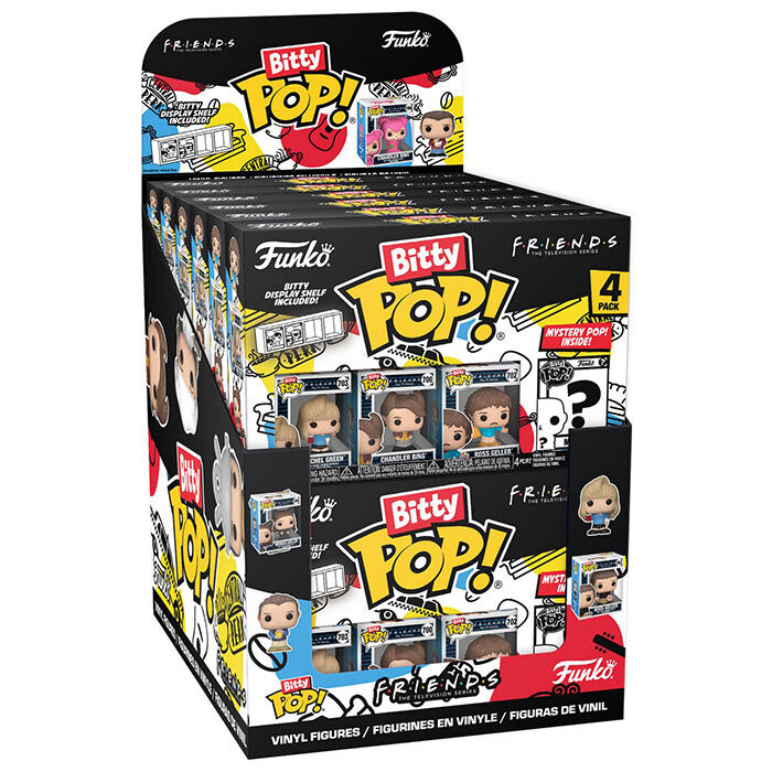 Pack Funko Bitty POP! Friends de 4 figuras surtidas con expositor