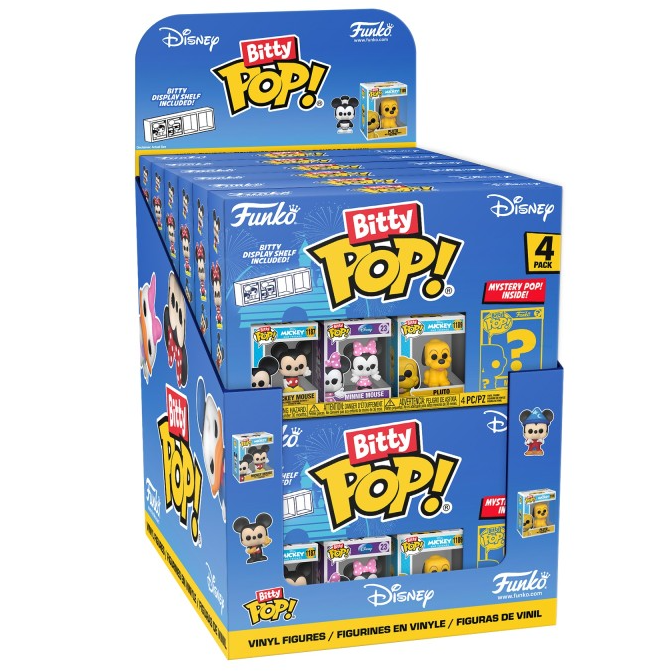 Blister Funko Bitty Pop! Disney Classic de 4 figuras con expositor