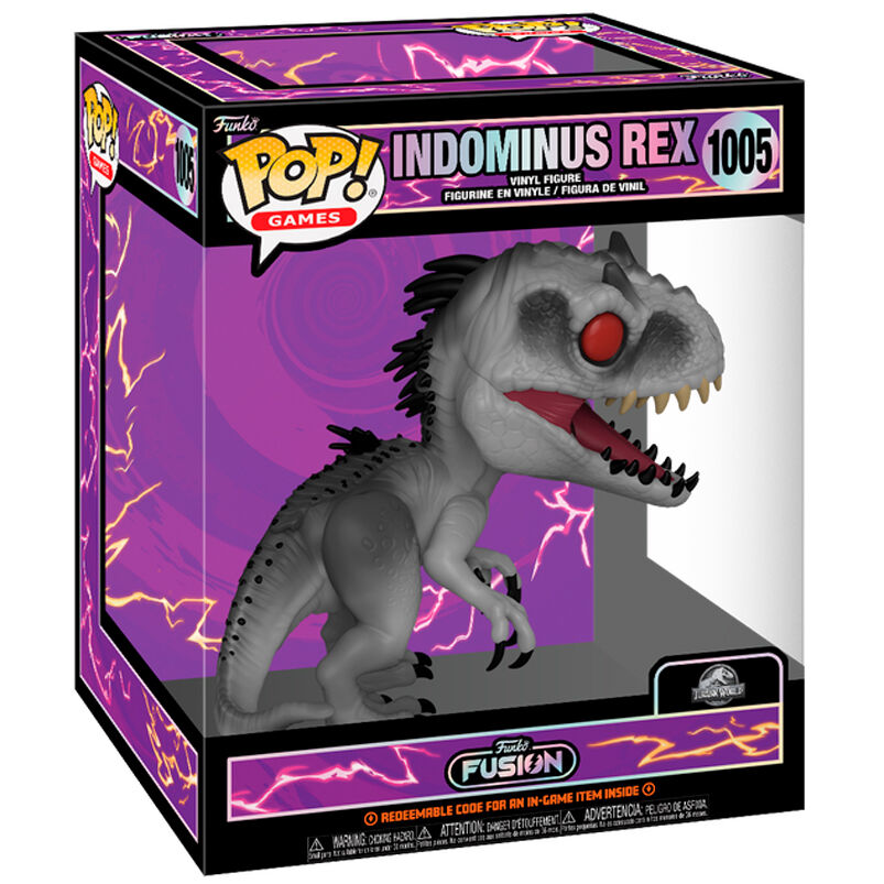 Figura Funko POP! Games Indominus Rex 1005 en caja Funko Fusion