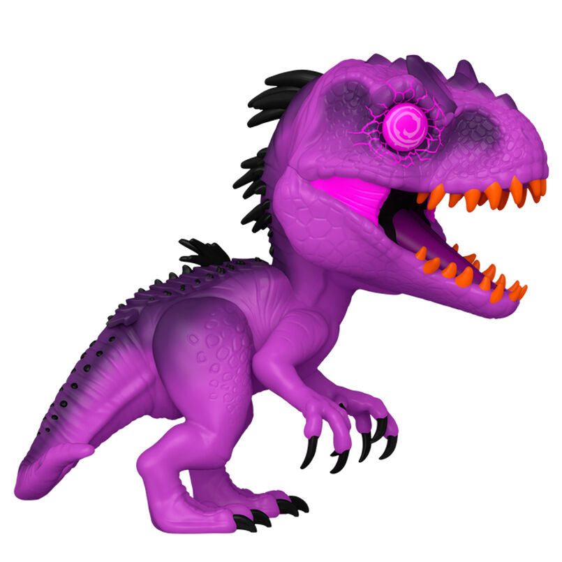 Figura Funko Pop Indominus Rex Chase morada en caja Funko Fusion - 2