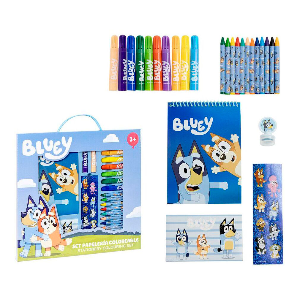 Set de papelería para colorear Bluey con asa - 2