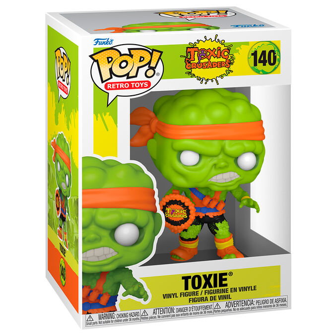 Figura Funko POP! de Toxie de Toxic Crusaders con piel verde y cinta naranja - 2