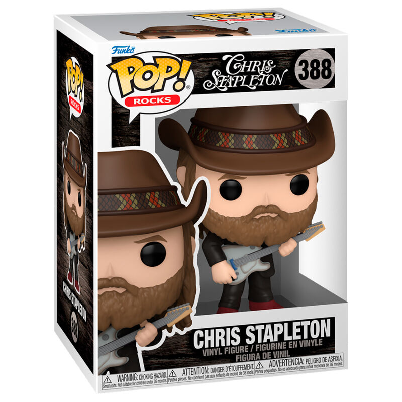 Figura Funko POP! Rocks de Chris Stapleton con sombrero y guitarra