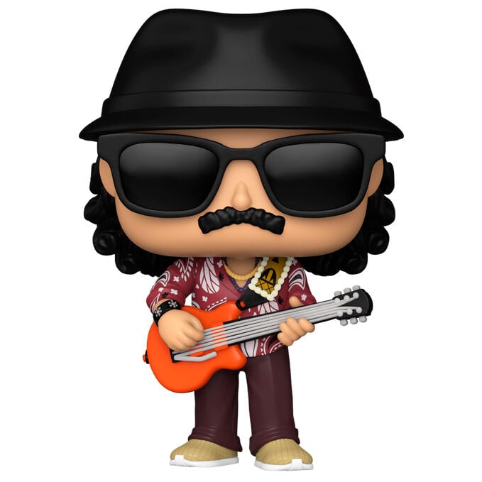 Figura Funko POP! de Carlos Santana con guitarra en caja - 2