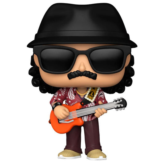 Figura Funko POP! de Carlos Santana con guitarra en caja - 2