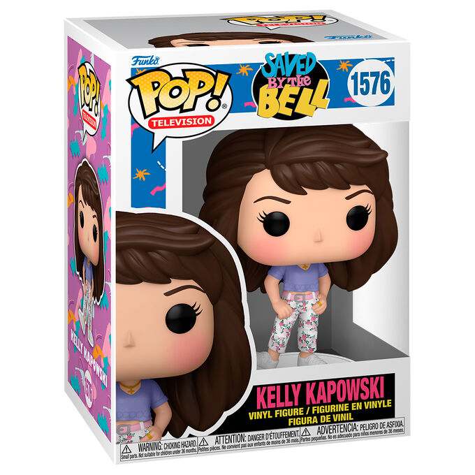 Figura Funko POP! de Kelly Kapowski en caja de Saved by the Bell