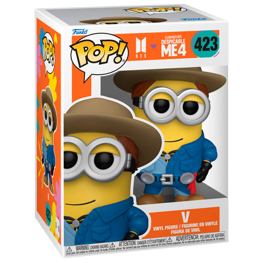 Figura Funko POP! de un Minion con sombrero y traje azul - 2
