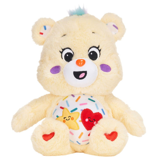 Peluche Graciosita de Osos Amorosos de color crema con corazones y estrellas
