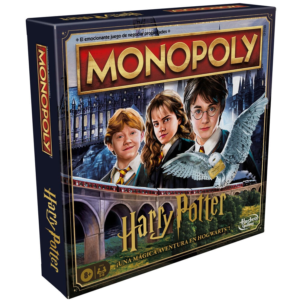 Caja del juego de mesa Monopoly Harry Potter de Hasbro