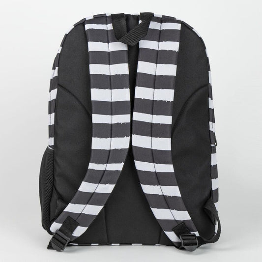 Mochila de Jack de Pesadilla Antes de Navidad con rayas blancas y negras - 2