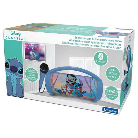 Altavoz Bluetooth azul de Stitch Disney con micrófono - 2