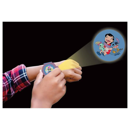 Reloj proyector digital Stitch Disney azul y morado - 2