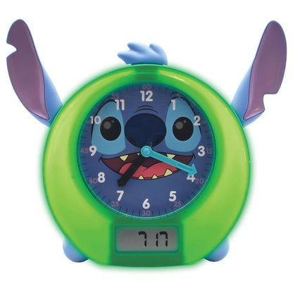Reloj educativo azul de Stitch Disney con esfera analógica y pantalla digital - 2