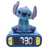 Despertador digital 3D azul de Stitch Disney con pantalla digital