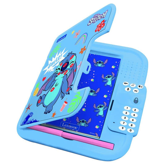 Diario secreto electrónico azul de Stitch Disney con cuaderno y bolígrafo rosa - 3