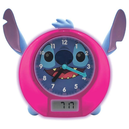 Reloj educativo azul de Stitch Disney con esfera analógica y pantalla digital - 4
