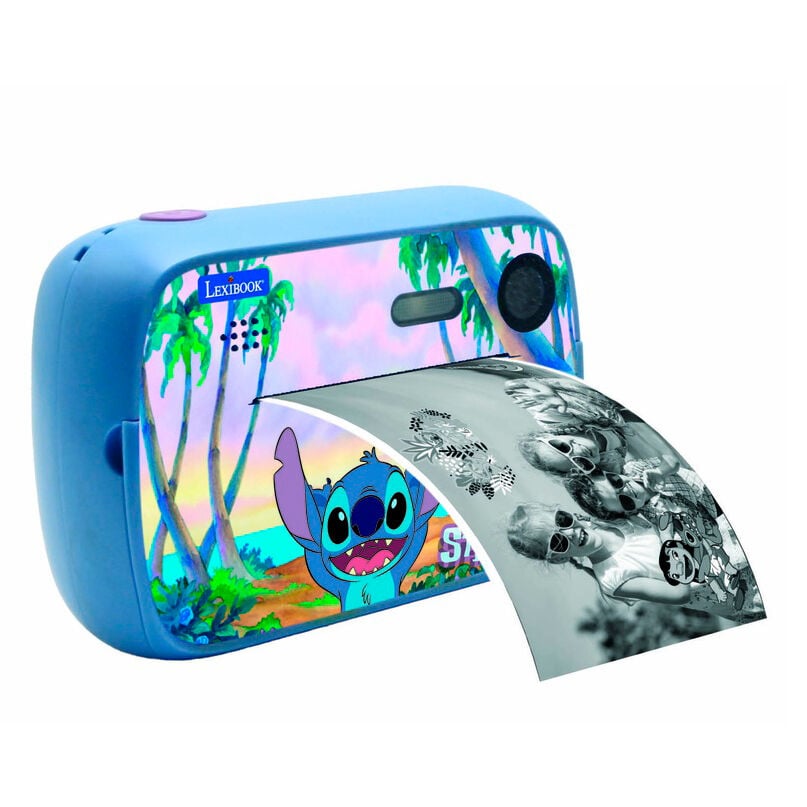 Cámara instantánea azul de Stitch Disney Lexibook con impresión de fotos