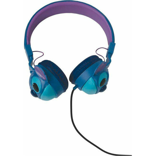 Auriculares plegables Stitch Disney azules y turquesa