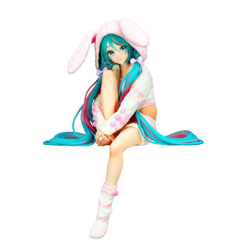 Figura Noodle Stopper de Hatsune Miku con pijama y capucha de conejo