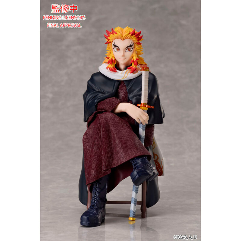 Figura de Kyojuro Rengoku de Demon Slayer sentado con su espada - 2