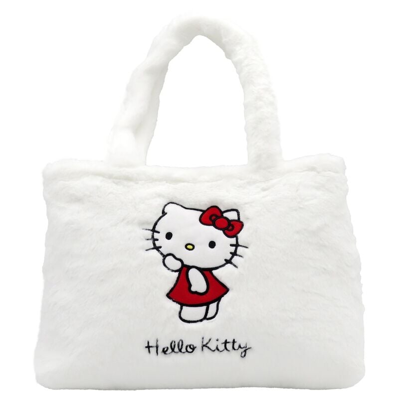 Bolso blanco de tacto suave con diseño de Hello Kitty