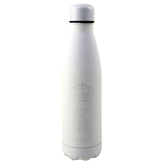 Botella blanca de acero inoxidable Real Madrid de 600 ml