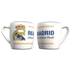 Taza bicolor del Real Madrid de 380 ml con escudo y lema