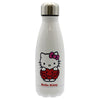 Botella blanca de acero inoxidable Hello Kitty Cancer con cangrejo rojo