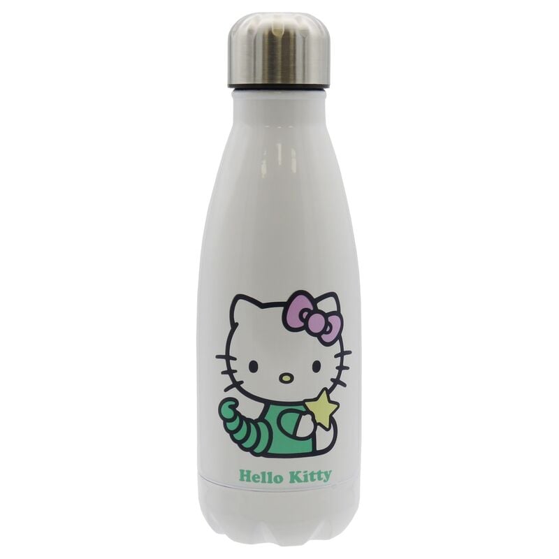 Botella blanca de acero inoxidable Hello Kitty de 550 ml