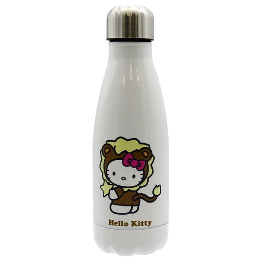 Botella blanca de acero inoxidable Hello Kitty Leo de 550 ml