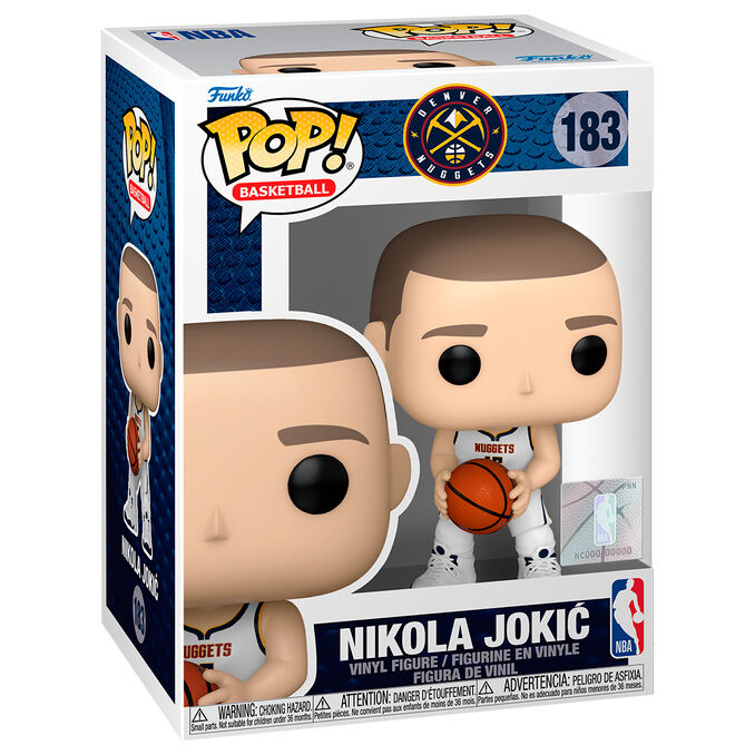 Figura Funko POP! de Nikola Jokic con uniforme de Denver Nuggets y balón