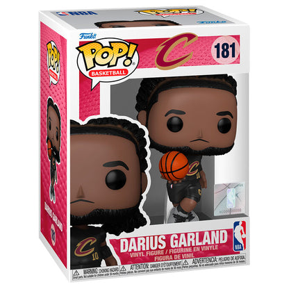 Figura Funko POP! de Darius Garland con balón y equipación de Cleveland Cavaliers